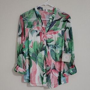 Juniper + Lime Floral Top